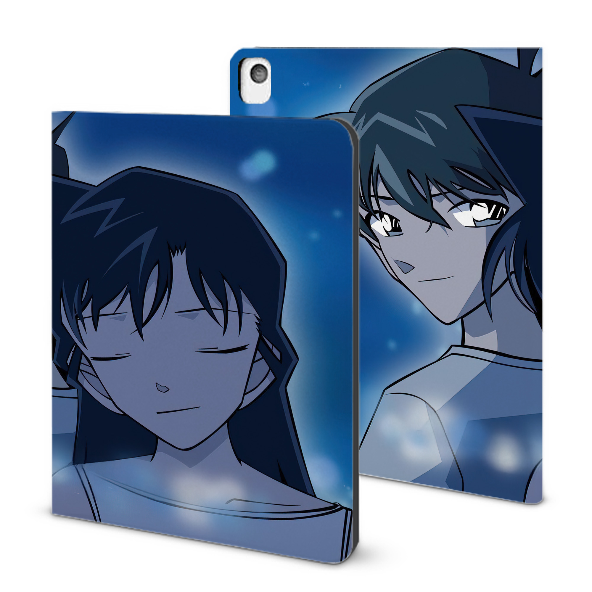 （画像用） 名探偵コナン Detective Conan IPadケース ペンホルダー付き ブックスタイルデザイン